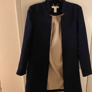 H & M Dark Blue Coat/Jacket